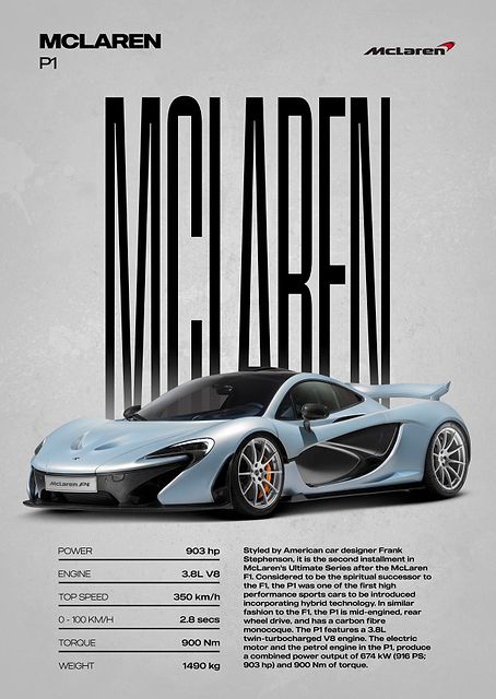 McLaren P1 Supercar / PLATINA
