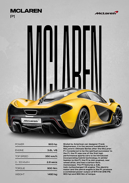 McLaren P1 Supercar / PLATINA