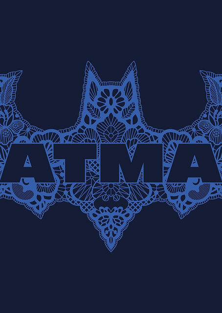 Elegant Dark Knight Symbol / PLATINA