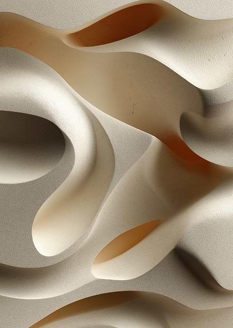Abstract Sand Dunes / platina