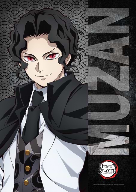 Demon Slayer: Muzan Kibutsuji - Premium Metal Poster / platina