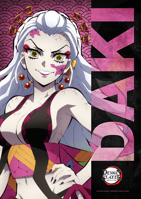 Demon Slayer: Daki - Premium Metal Poster / platina