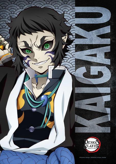 Demon Slayer: Kaigaku - Premium Metal Poster / platina