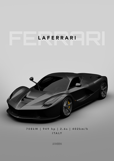 Ferrari LaFerrari Dark Gray / PLATINA