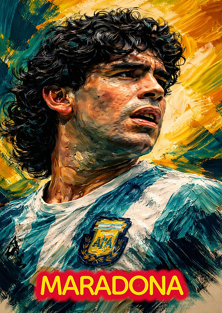 Diego Maradona Portrait / PLATINA
