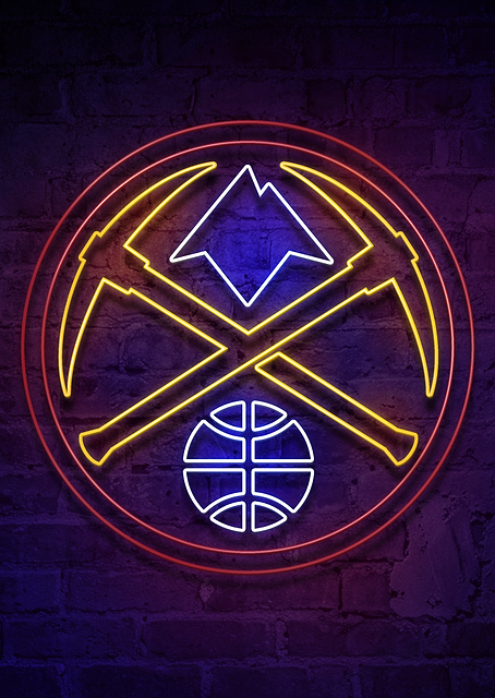 Denver Nuggets Mile High Neon / PLATINA