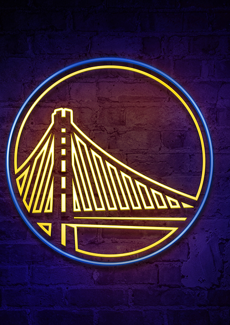 Golden State Warriors Bay Area Neon / PLATINA