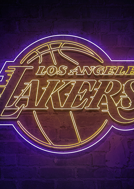 Los Angeles Lakers Showtime Neon / PLATINA