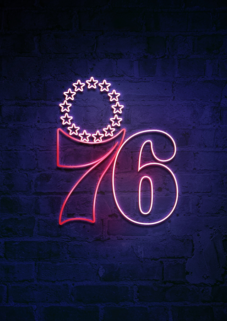 Philadelphia 76ers Philly Neon / PLATINA