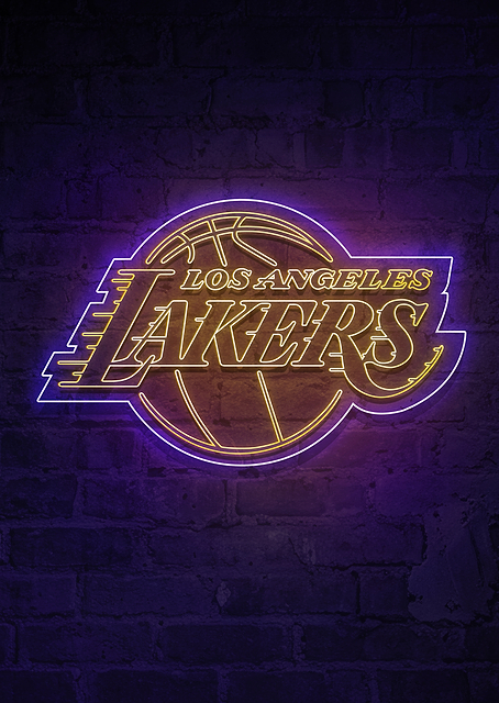 Los Angeles Lakers Showtime Neon / PLATINA