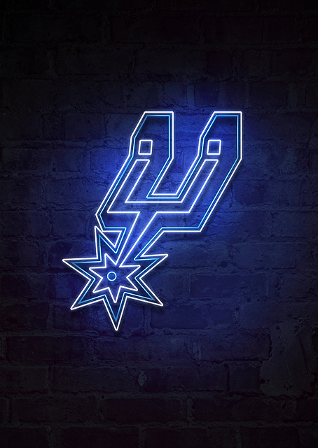 San Antonio Spurs Alamo City Neon / PLATINA