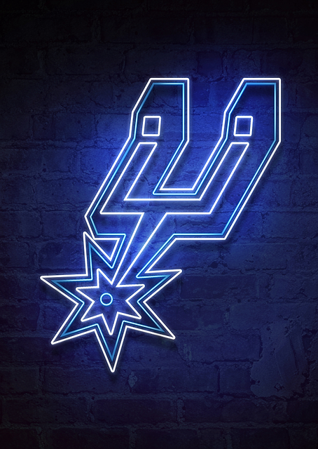 San Antonio Spurs Alamo City Neon / PLATINA