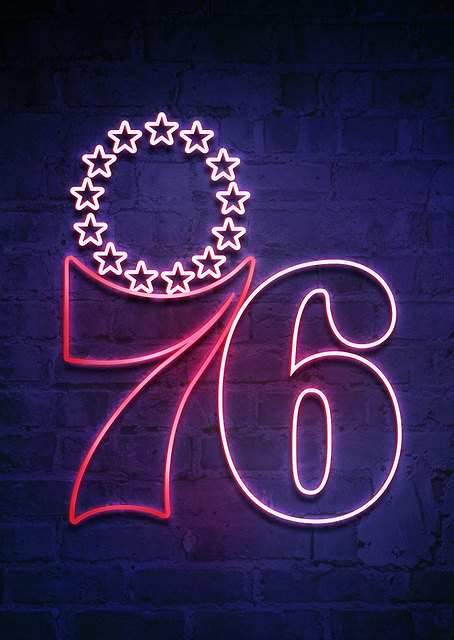 Philadelphia 76ers Philly Neon / PLATINA