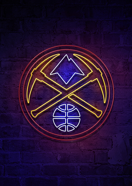 Denver Nuggets Mile High Neon / PLATINA