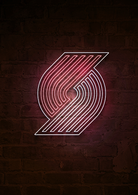 Portland Trail Blazers Rip City Neon / PLATINA