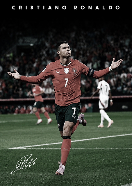 Cristiano Ronaldo celebrating a goal / PLATINA