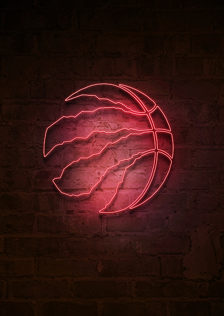 Toronto Raptors We The North Neon / PLATINA