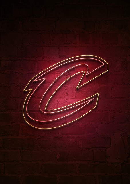 Cleveland Cavaliers The Land Neon / PLATINA