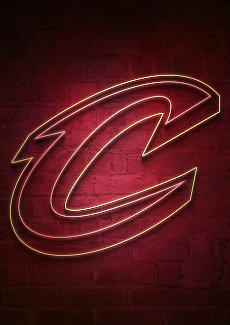 Cleveland Cavaliers The Land Neon / PLATINA