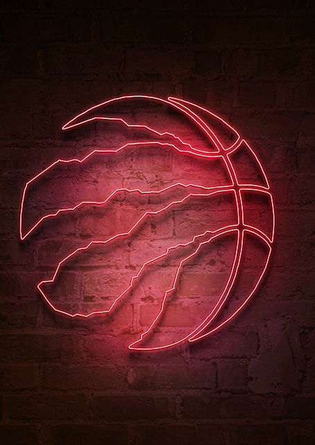 Toronto Raptors We The North Neon / PLATINA