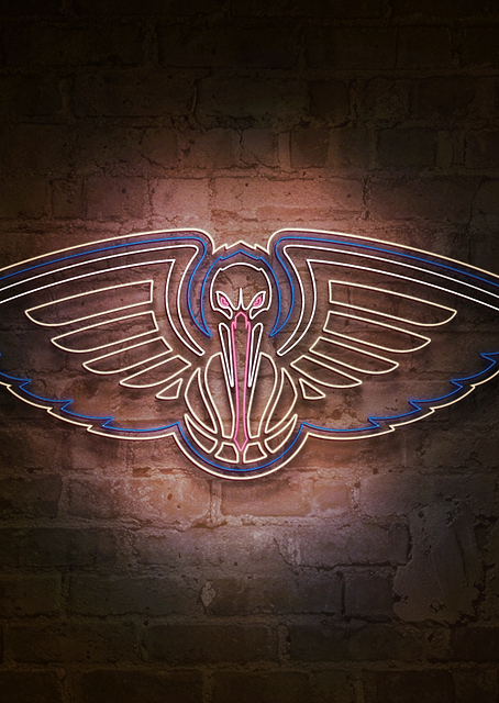 New Orleans Pelicans Crescent City Neon / PLATINA