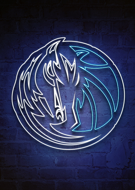 Dallas Mavericks Lone Star Neon / PLATINA