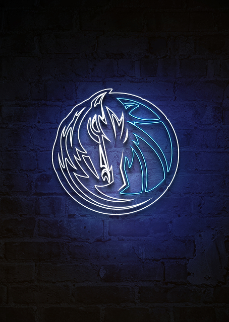 Dallas Mavericks Lone Star Neon / PLATINA