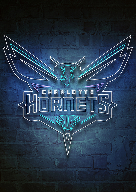 Charlotte Hornets Buzz City Neon / PLATINA
