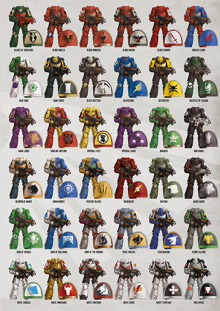 Adeptus Astartes Chapters Left / PLATINA
