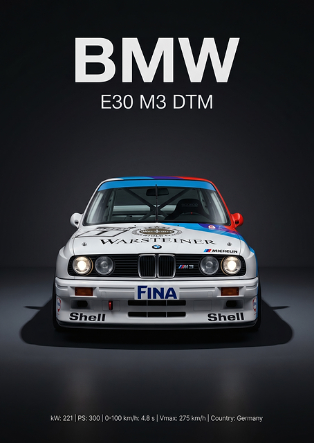 BMW E30 M3 DTM Race Car / PLATINA