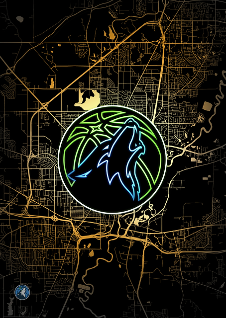 Twin Cities Map: Timberwolves Pride / PLATINA