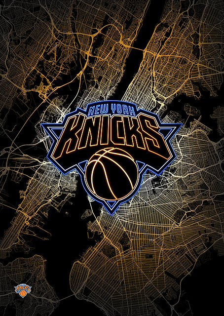 New York City Map: Knicks Pride / PLATINA