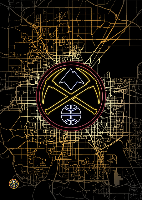 Denver Map: Nuggets Pride / PLATINA