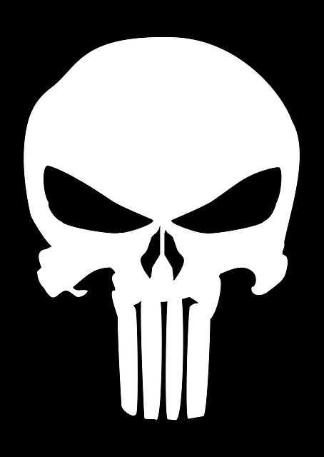 The Punisher: Iconic Comic Skull / PLATINA