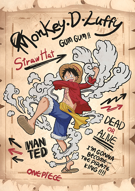 Luffy's Grand Adventure Graphic Poster / PLATINA