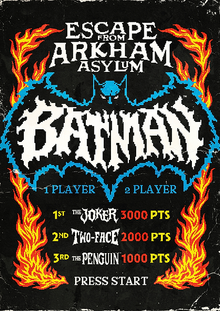 Retro Arkham Asylum Arcade Challenge / PLATINA