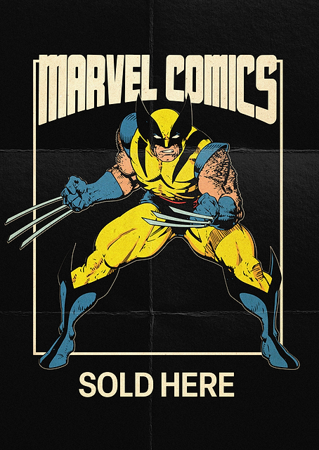 Retro Wolverine Marvel Comics Sold Here / PLATINA