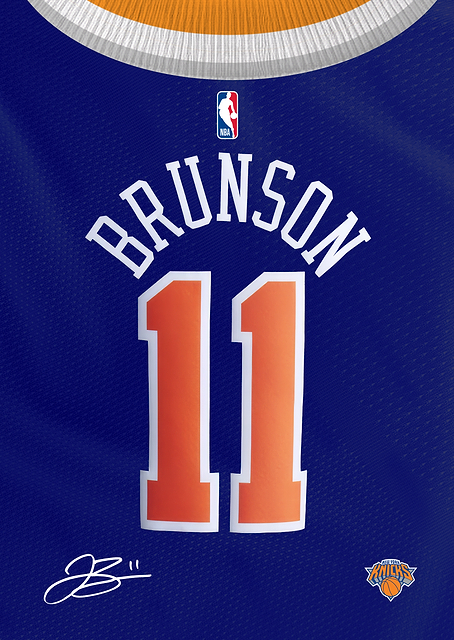 Knicks Signature Jersey- Jalen Brunson / PLATINA
