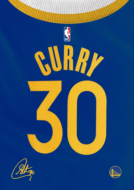 Warriors Signature Jersey- Steph Curry / PLATINA