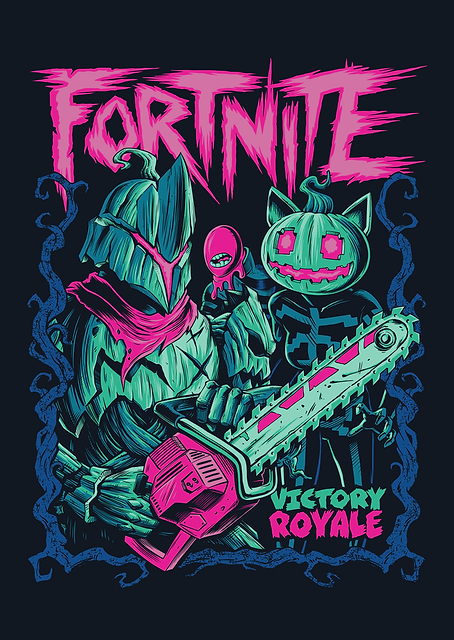 Neon Horror Fortnite Triumph / PLATINA