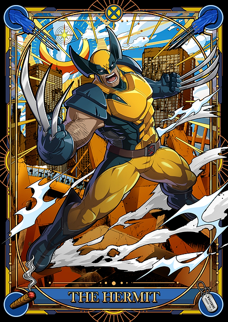 Wolverine - The Hermit Tarot Card / PLATINA