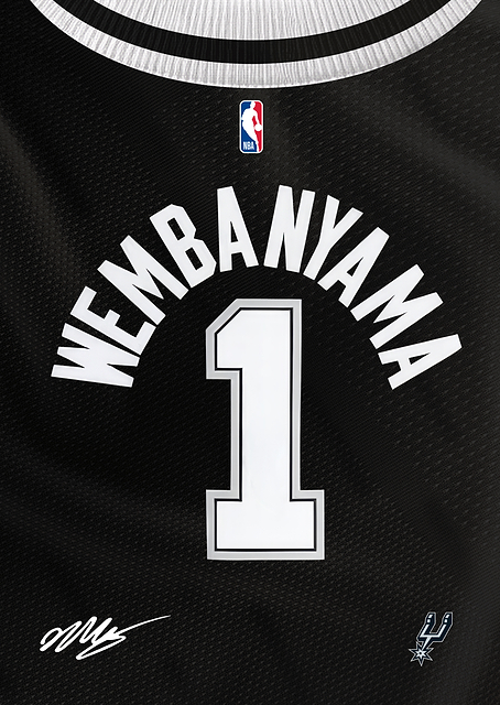 Spurs Signature Jersey- Victor Wembanyama / PLATINA