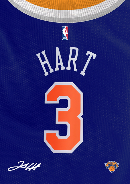 Knicks Signature Jersey- Josh Hart / PLATINA