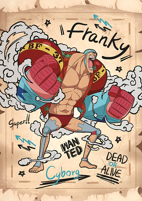 Cyborg Franky Graphic Poster / PLATINA