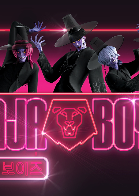Saja Boys - Neon Logo Poster / PLATINA