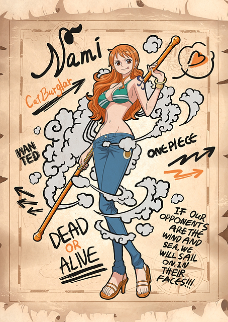 Navigator's Nami Graphic Poster / PLATINA
