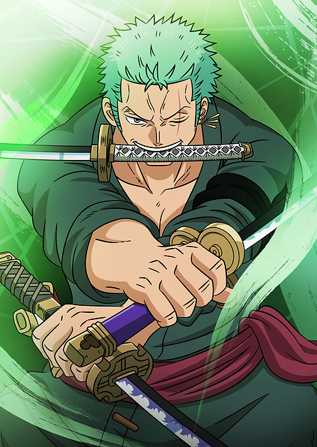 Roronoa Zoro Epic Portrait / PLATINA