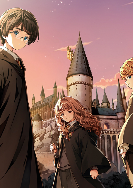 Hogwarts Trio at Sunset / PLATINA