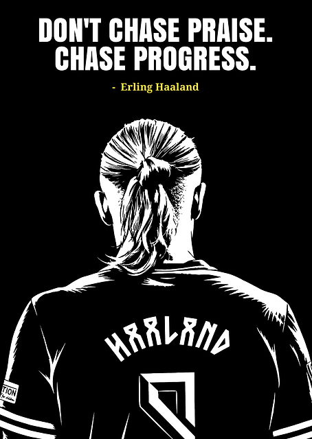 Erling Haaland Motivational Poster / PLATINA