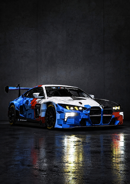 BMW M4 GT3 Racing Car / PLATINA